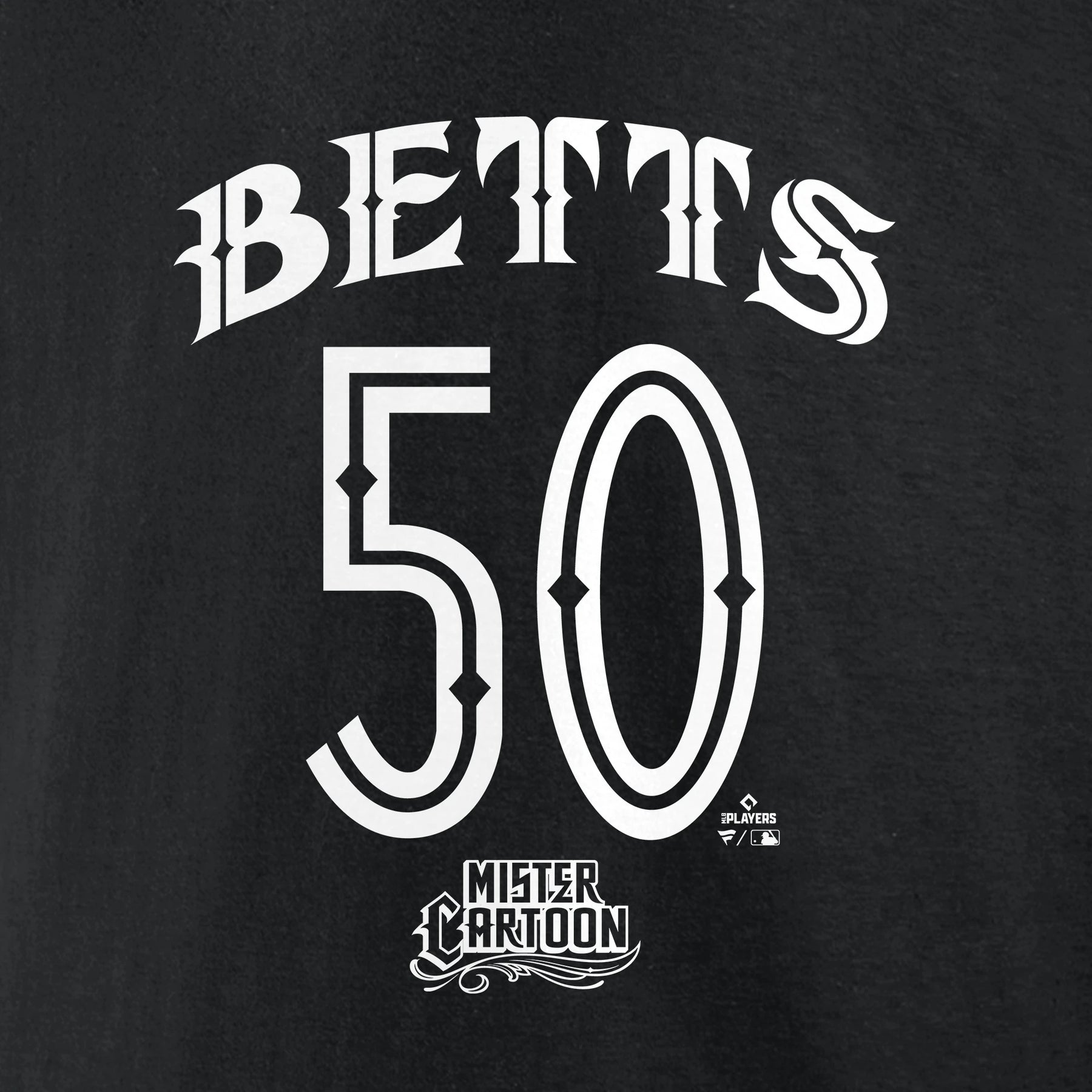 Mookie Betts - LA Dodgers x MC Black T-Shirt – Mister Cartoon Shop