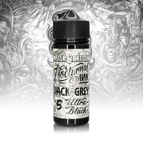 Bishop x Mister Cartoon Nocturnal Ink – Black & Grey 4 oz Ink Set